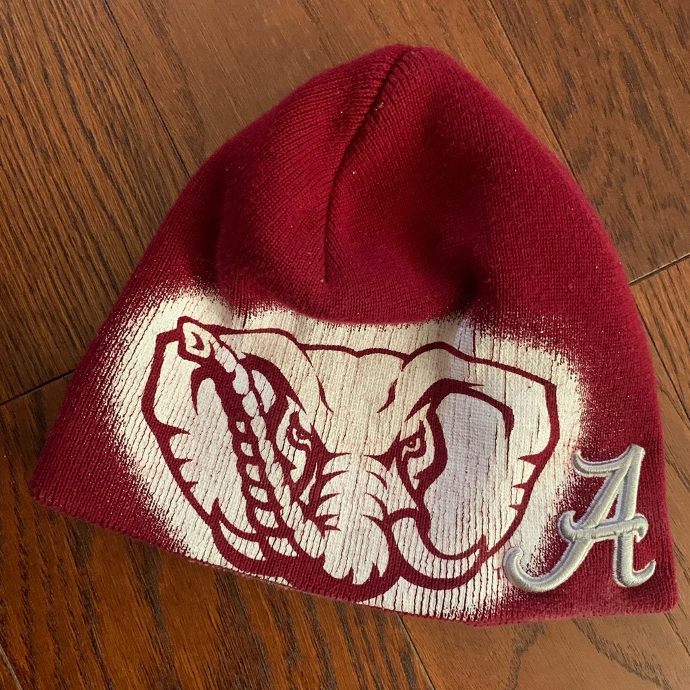 Crimson Elephant Beanie with Logo